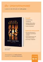 Vorschau - Stundenentwürfe - Unterrichtsmaterial zu ›Bad Castro‹ von Kevin Brooks - Deckblatt