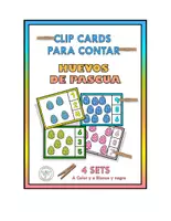 Vista previa - Tarjetas / Manipulativos - CLIP CARDS A CONTAR HUEVOS DE PASCUA PRIMAVERA - Portada