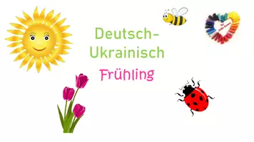 Vorschau - Fördermaterial/Inklusion - DaZ/DaF: Frühling Deutsch-Ukrainisch 21 Bild-Wortkarten - Seite 1
