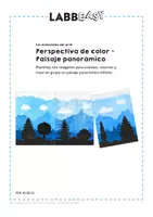 Vista previa - Manualidades / Dibujos para colorear - Perspectiva de color - Paisaje panorámico - página 1