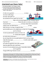 Vorschau - Arbeitsblätter - Arbeitsblatt "Hafen" + Onlineübung & MP3 + Mindmap + Infografik - Deckblatt
