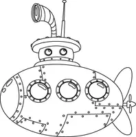 Aperçu - Matériel pour travaux manuels / dessin - Coloriage Sous marin - Page de couverture