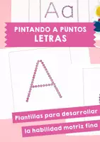 Vista previa - Manualidades / Dibujos para colorear - Pintando a puntos - Letras: 81 plantillas para colorear - Portada