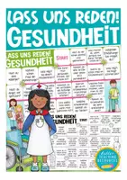 Vista previa - Juegos / Gamificación - Gesundheit und Krankheit - Brettspiel Deutsch - Sprechanlässe "Lass uns reden!" juego Alemán - Portada