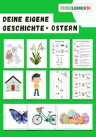 Vorschau - Arbeitsblätter - OSTERN 🐰 Fantasie Erzählung 💭 GESCHICHTE erfinden erzählen schreiben ✏️ - Deckblatt