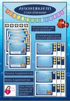 Vorschau - Aufgabenkarten - Abschreibkartei Unterwasser mit Aufgaben 3-fach differenziert Druckschrift - Deckblatt