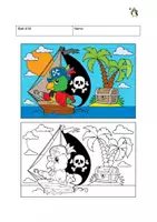 Vorschau - Arbeitsblätter - 30 PDF-Malvorlagen mit Farbbild, Malen nach Vorlage - Seite 3