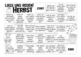 Aperçu - Jeux - Herbst Deutsch / Allemand Spiel Sprechanlässe "Lass uns reden!" - Page 2