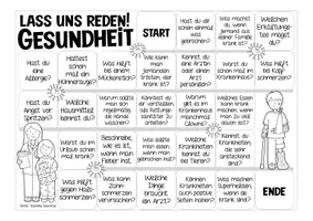 Aperçu - Jeux - Gesundheit und Krankheit - Deutsch / Allemand Spiel Sprechanlässe "Lass uns reden!" - Page 2