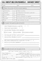 Vorschau - Arbeitsblätter - Nelson Mandela Englisch – Reading Comprehension, Leseverstehen, Lesetext, Südafrika, Apartheid, Vocabulary, Speaking | Arbeitsblatt, Aufgaben, differenziertes Unterrichtsmaterial 6., 7., 8. Klasse - Seite 3