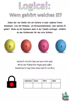 Aperçu - Cartes d'exercices - Escape Room "Ostern" serrure à combinaison rouge- Logical - Allemand - Page 3