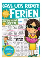 Vorschau - Stationenlernen - Ferien / Urlaub / Reisen Spiel Deutsch / DAZ - Sprechanlässe "Lass uns reden!" - Deckblatt