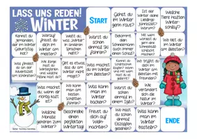 Vorschau - Stationenlernen - WINTER - Spiel Deutsch / DAZ - Sprechanlässe "Lass uns reden!" - Seite 1