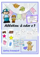 Vorschau - Arbeitsblätter - Ableiten: ä oder e? - Deckblatt