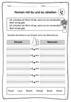 Vorschau - Arbeitsblätter - Ableiten: äu oder eu? - Seite 3