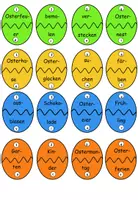 Aperçu - Jeux - Escape Room "Ostern" serrure à combinaison bleue "moitiés d'œuf" allemand - Page 1