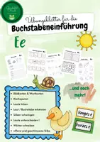 Vorschau - Arbeitsblätter - Materialpaket Buchstabeneinführung A, E, I, O, U - Deckblatt