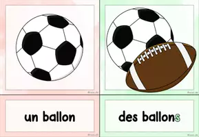 Vorschau - Präsentationen/Tafelbilder - Cartes d'images: Le pluriel des noms (Tafelmaterial) #edukilights22 - Seite 2