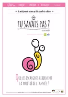 Aperçu - Jeux - TU SAVAIS PAS N°15 Que les escargots hibernent la moitié de l’année ! - Page de couverture