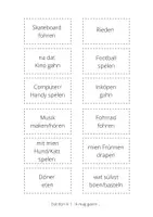 Vorschau - Bildkarten - Plattdeutsch: "Freetied" - Wort- und Bildkarten - Seite 1