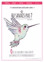 Aperçu - Apprentissages en autonomie - TU SAVAIS PAS N°42 Que les colibris sont dotés de capacités extraordinaires ! - Page de couverture