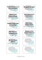 Vorschau - Aufgabenkarten - Plattdeutsch: "Wi stellt uns vör" - Dialogkarten - Seite 1