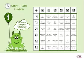 Vorschau - Spiele - Spiel "Leg 4" zu Einheiten der Zeit - Deckblatt