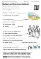Vorschau - Arbeitsblätter - Lernposter + Arbeitsblatt "Heilige Drei Könige" + Onlineübung & MP3 + Mindmap + Infografik - Seite 1
