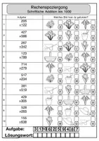 Vorschau - Arbeitsblätter - Rechenspaziergang Frühling schriftliche Addition Subtraktion Klasse 3 - Seite 2