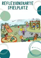 Vorschau - Poster - Reflexionskarte/Gefühlskarte - Motiv Spielplatz - Deckblatt