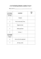 Vorschau - Arbeitsblätter - Materialpaket Simple past - Merkbuch und Stationenlernen - Seite 1