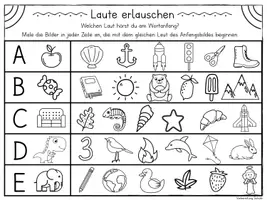 Vorschau - Arbeitsblätter - Laute-Paket: A-Z, au, eu, ch, ie, ei, pf, sp, st, sch - Seite 3