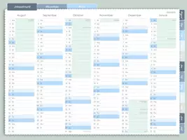 Vorschau - Lehrpläne/Lehrermaterial - Digitaler Schulplaner SJ22-23 - Kalender - Seite 1