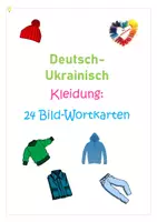 Vorschau - Fördermaterial/Inklusion - Materialpaket DaZ/DaF: #edukilights22 Deutsch-Ukrainisch VIDEOS mit AUSSPRACHE + BILD-WORTKARTEN - Seite 1