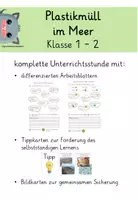 Vorschau - Arbeitsblätter - Plastik im Meer: das Meer schützen - Seite 1