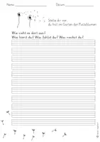 Vorschau - Arbeitsblätter - Schreibanlass "Im Garten der Pusteblume" - Seite 3