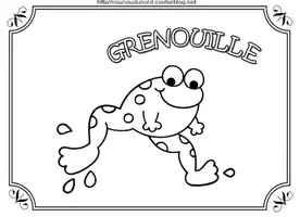 Aperçu - Matériel pour travaux manuels / dessin - Coloriages grenouille - Page de couverture