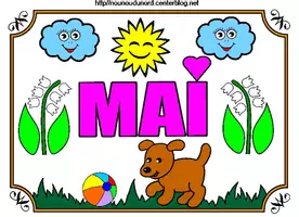 Aperçu - Matériel pour travaux manuels / dessin - Coloriages 1er Mai - Page de couverture