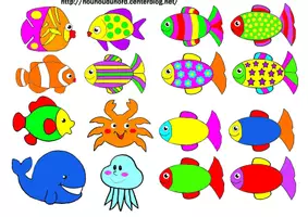 Aperçu - Matériel pour travaux manuels / dessin - Coloriages Poisson d'Avril - Page de couverture