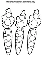 Aperçu - Matériel pour travaux manuels / dessin - Coloriages carottes Pâques - Page 3