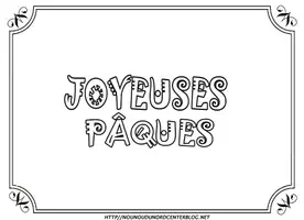 Aperçu - Matériel pour travaux manuels / dessin - Coloriages Joyeuses Pâques - Page 1