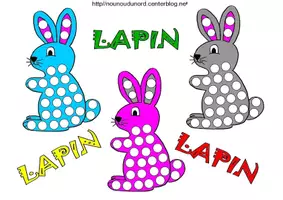 Aperçu - Matériel pour travaux manuels / dessin - Coloriages Lapin de Pâques - Page de couverture
