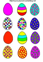 Aperçu - Matériel pour travaux manuels / dessin - Coloriages œufs de Pâques - Page de couverture