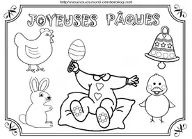 Aperçu - Matériel pour travaux manuels / dessin - Dessins Pâques avec photo de l'enfant - Page 3
