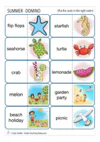 Vorschau - Spiele - SUMMER Domino Englisch Grundschule Wortschatz spielerisch üben - Seite 3