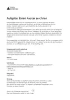 Vorschau - Arbeitsblätter - Einen Avatar zeichnen - Kunst - Charakterdesign - Seite 1