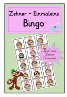 Vorschau - Spiele - Kopfrechnen Spiel : Zehner - Einmaleins Bingo - Deckblatt