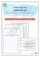 Vorschau - Stundenentwürfe - Kreatives Schreiben eines Dialogs: Stadtaffe vs. Landei - Deckblatt