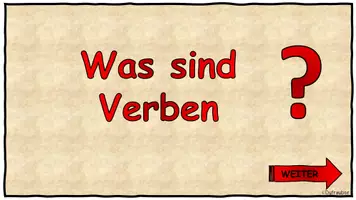 Vorschau - Poster - Interaktive PDF zum Thema "Was sind Verben" - Seite 1