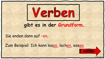 Vorschau - Poster - Interaktive PDF zum Thema "Was sind Verben" - Seite 3